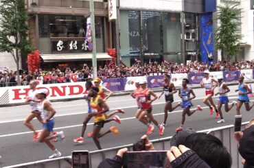 世界陸上 男子マラソン 銀座の沿道  上村彩子アナ　2025