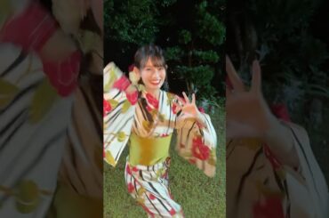 ［🎇］浴衣で翔け抜けてスターマイン #TEAMSHACHI #秋本帆華