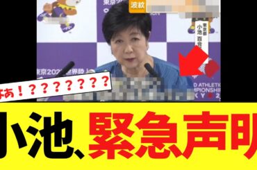 【緊急】小池百合子さん、遂に最悪の発表をしてしまう…