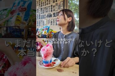 公園の売店のかき氷