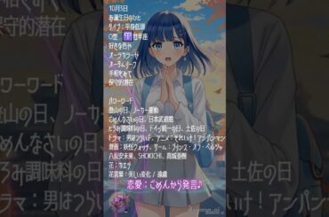 【10月3日】占術的に追い風のある時の主役！#今日の占い