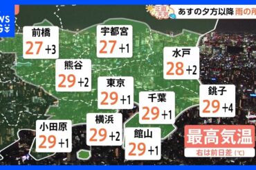 【9月25日 関東の天気】夕方以降 雨の所も｜TBS NEWS DIG