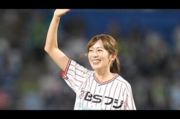 「超絶美女すぎる」神宮降臨の元ＮＨＫ美人アナ「フリーになってから１番の緊張感」白のショーパン＆ポニテ姿のオフショットに反響「鍛えた良いお足」「フォーム美しい」