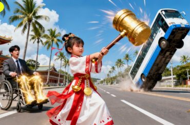 破産した障害のあるCEOが呪いに遭遇、空から降ってきた5歳の少女がハンマーを振り上げトラックを砕き呪いを破る！足を治し、数十億の財産を手に入れた！#ceo