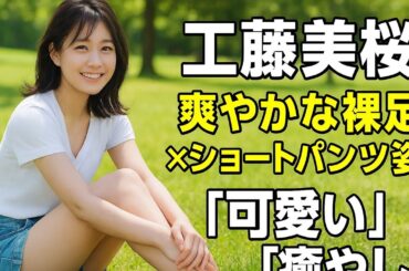 🌸【2025年9月29日】工藤美桜、爽やかな裸足×ショートパンツ姿を披露✨「可愛い」「癒やし」と話題💖