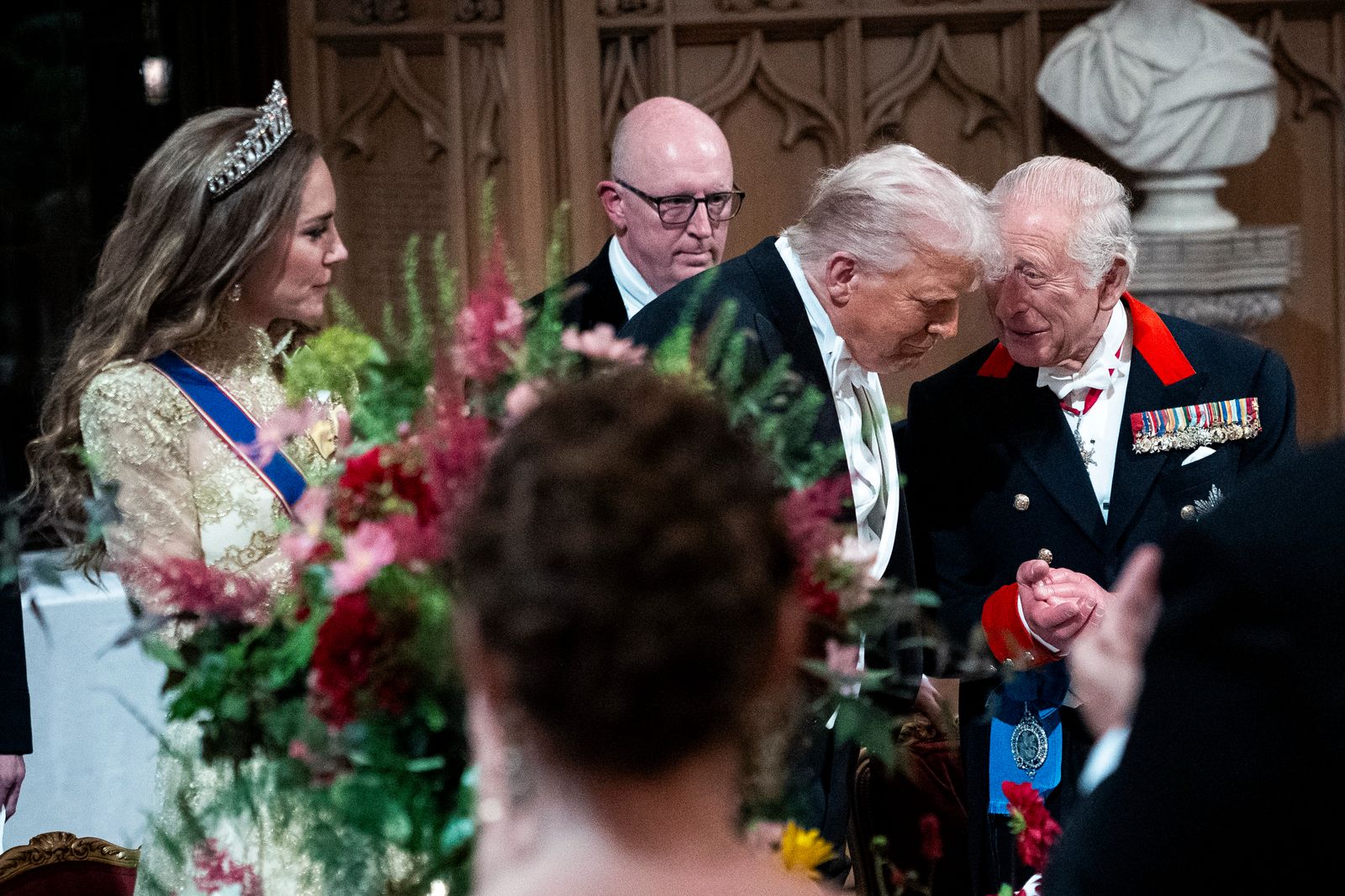 キャサリン妃 WINDSOR ENGLAND  SEPTEMBER 17 Catherine Princess of Wales U.S. President Donald Trump and King Charles III attend...