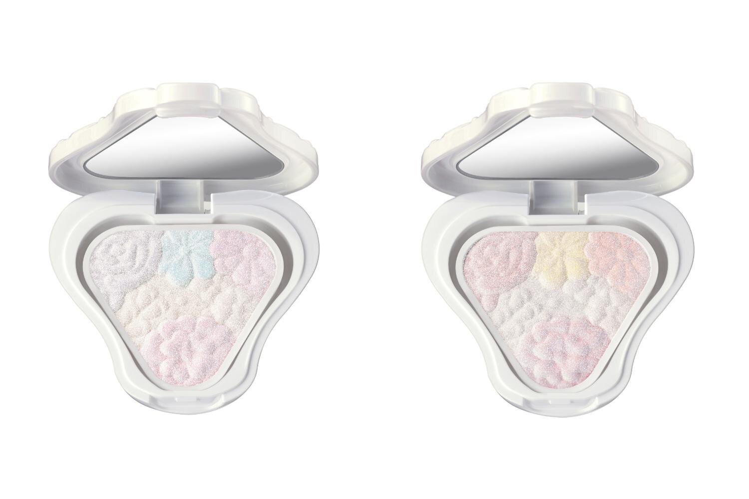 (左から)アイ ＆ フェイスカラー 01,02※パールありの状態