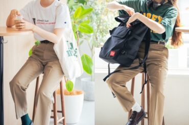 まだまだ暑い9月のTシャツ×チノパン着こなし2選。きりっと見せるコツって？【FUDGE FRIEND おしゃれさんの毎日コーディネート｜うさみ】 | FUDGE FRIEND | ファッション