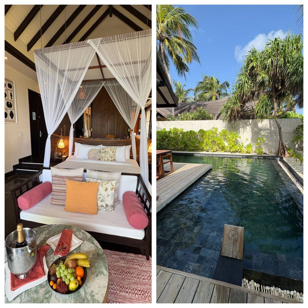 オゼン・リザーブ・ボリフシの客室とプール