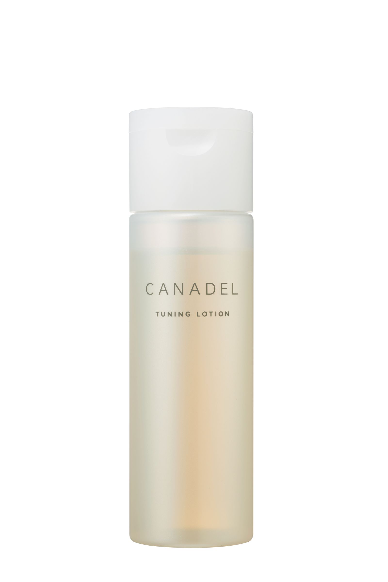 肌内部の炎症に着目した、さっぱりテクスチャーの化粧水。抗炎症成分であるグリチルレチン酸ステアリルをナノ化し、浸透力を高めて配合。「カナデルチューニングローション」［医薬部外品］ 110㎖ ¥3630 by CANADEL（プレミアアンチエイジング）
