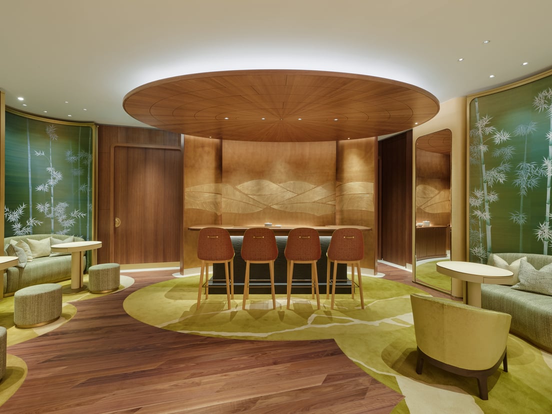 「カルティエ 銀座4丁目ブティック」の3階の待合スペース「ジャルダン」