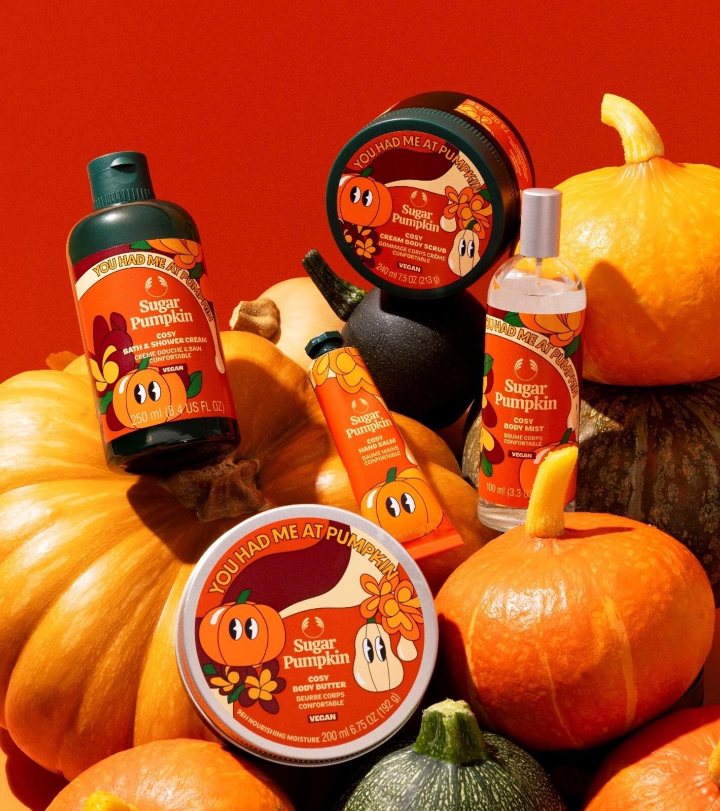 ザボディショップ「シュガーパンプキン」焼きパンプキン×メープル香るボディバターやハンドクリーム | 写真