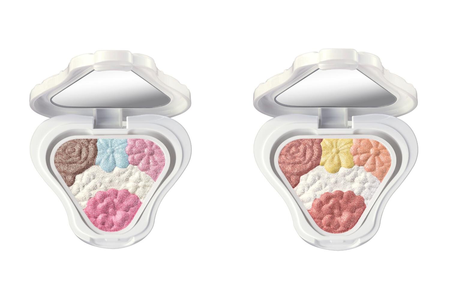 (左から)アイ ＆ フェイスカラー 01,02※パールなしの状態