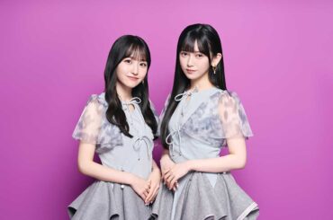 インタビューに応じた乃木坂46の一ノ瀬美空（左）と池田瑛紗【写真：矢口亨】