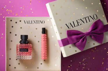 ヴァレンティノ ビューティ25年クリスマスコフレ、スタッズ付き香水「ボーン イン ローマ」現品セット - ファッションプレス