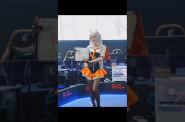 元HKT48 森保まどか 初コスありがとうございました！神鷹凛仕様のマザーボードをご紹介🪽東京ゲームショウ2025 #tgs2025