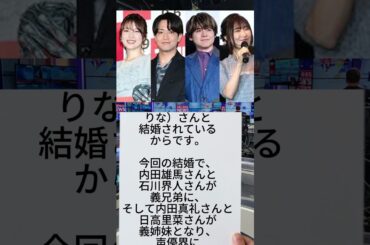 【声優界の奇跡】内田真礼＆石川界人、結婚で「華麗なる一族」爆誕！ネット大混乱の全貌！#声優 #内田真礼 #石川界人