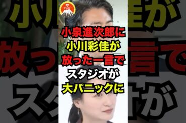 🔥60万再生突破！！小泉進次郎に小川彩佳が放った一言でスタジオが大パニックにw