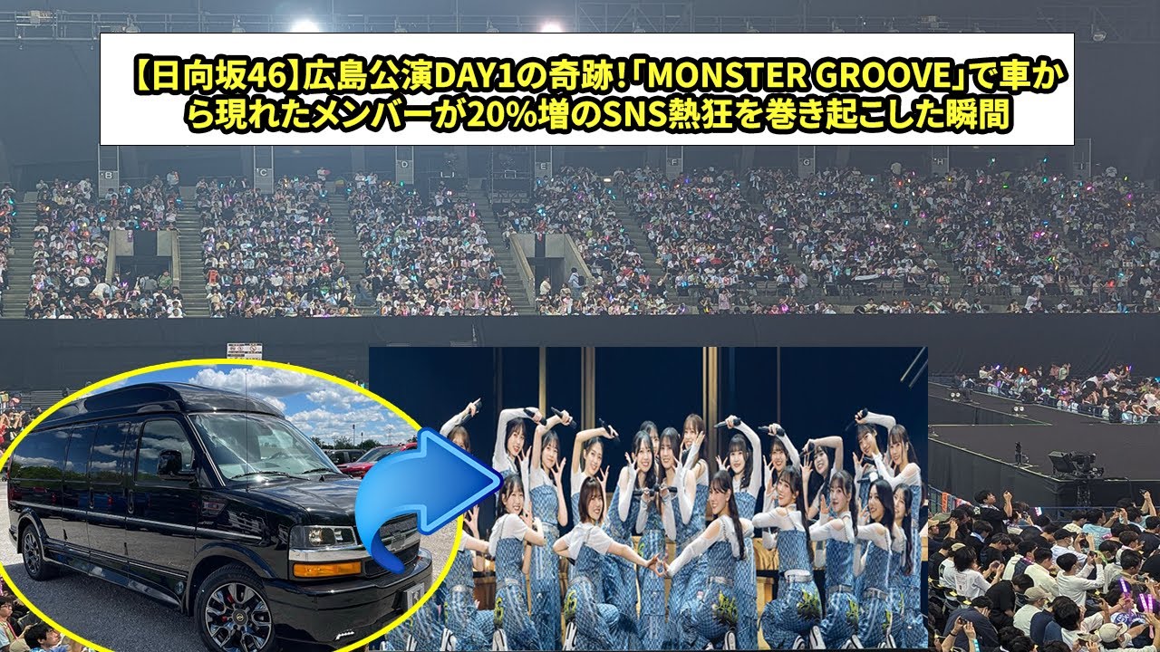 【日向坂46】「MONSTER GROOVE」広島DAY1!車窓から飛び出す竹内希来里・正源司陽子のサプライズが20万人の心を掴んだ感動の凱旋 【日向坂46】「MONSTER GROOVE」広島DAY1!車窓から飛び出す竹内希来里・正源司陽子のサプライズが20万人の心を掴んだ感動の凱旋