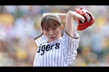人気女子アナが大胆ワインドアップ　場内どよめき…豪快投球に“倒れ込み”で赤面