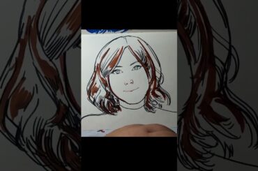 Quick sketch of Kanemoto Hisako (金元寿子) the voice of Hazawa Tsugumi — Afterglow’s keyboardist