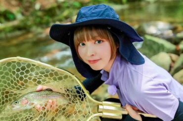 栃木県日光市 三依渓流つり場でマスと戯れる【釣りビジョン番組紹介】