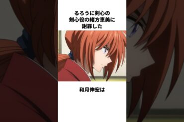 るろうに剣心の剣心役の緒方恵美に謝罪した和月伸宏に関する雑学#るろうに剣心 #和月伸宏 #緒方恵美