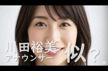 川田裕美アナ似 ??  Similar to a female announcer.