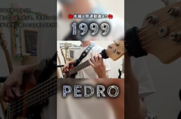 【ベース】1999／PEDRO #弾いてみた
