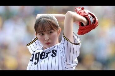⚾✨佐藤佳奈アナ、甲子園で豪快始球式！ショーパン＆背番号8姿にどよめき👏🌟