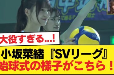 【日向坂46】大役すぎる...!! 小坂菜緒『SVリーグ』始球式の様子がこちら！櫻坂46田村保乃も見守る【日向坂46HOUSE】#日向坂46 #日向坂 #日向坂で会いましょう #乃木坂46 #櫻坂46