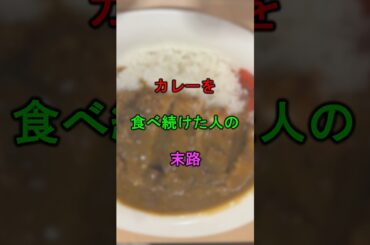 カレーを食べ続けた人の末路