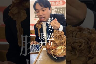 驚愕、デカ盛り豚丼！30分完食で無料！そびえ立つ3キロの山【元祖豚丼屋TONTON旭川店】#北海道 #旭川市 #グルメ #デカ盛り