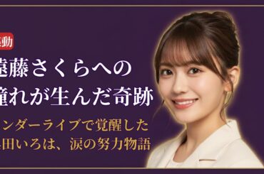 奥田いろは Iroha Okuda アンダーライブ覚醒に感動！遠藤さくらへの憧れが生んだ奇跡【乃木坂46最新2025】
