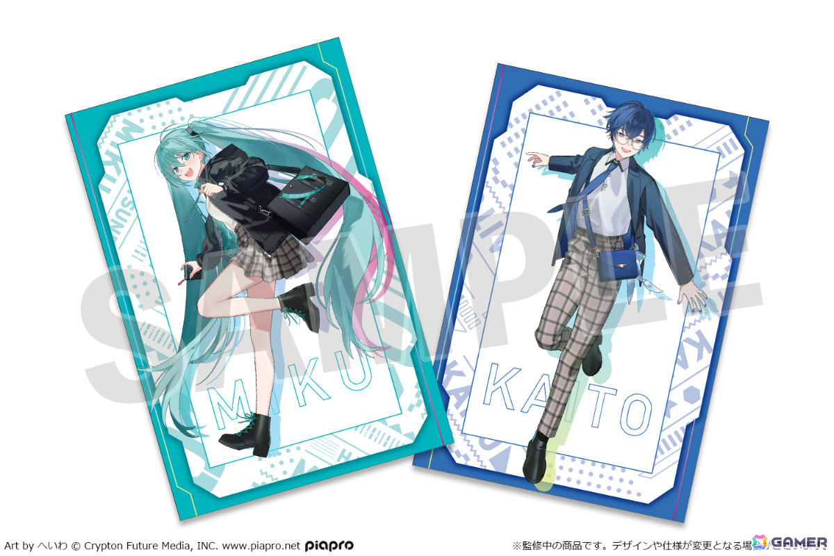 初音ミク、KAITOとSuperGroupiesのコラボファッションアイテムが登場！ビビッドなブルーグリーンが目を引くアウターや衣装モチーフのショルダーバッグなど4種の画像