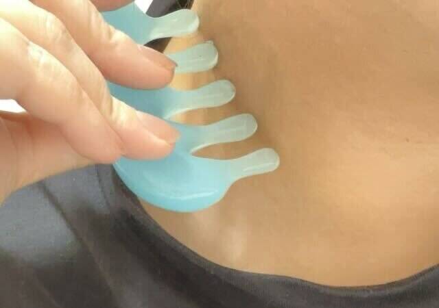 ダイソー マルチかっさ 使用例 首回り