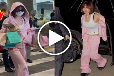 心温まる瞬間！【TWICE 】 MOMO 、ニューヨーク公演後の早朝5時半に疲労の中でファンからの贈り物を両手で受け取る。