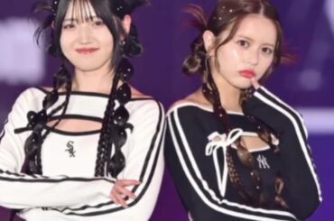 元AKB48村山彩希、奇抜ヘア×胸元開きワンピで登場 吉崎綾とペアランウェイ【ガルアワ2025AW