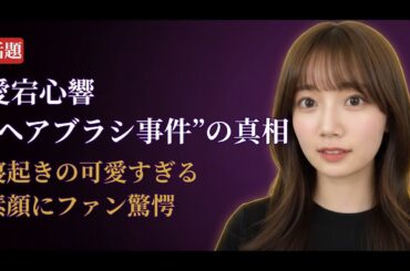 愛宕心響 Kokone Atago ヘアブラシ事件の真相に驚愕！可愛すぎる素顔とは【乃木坂46 Nogizaka46 最新2025】