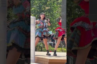 キッズエリアへのファンサ撮ってたらハプニングが……🫣🩵‪🧡‬‪ #candytune #福山梨乃 #南なつ #倍倍fight #きゃんちゅー