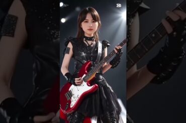 清原果耶がAIで大変身！ ロックスター風のギャップがカッコよすぎる！#清原果耶 #AI加工 #AIチャレンジ #AI変身 #ロックスター #女優 #AIイラスト #AIアニメ #ギャップ萌え #ギター