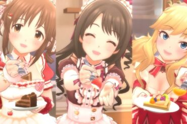 デレステ mv ラビューダ♡トライアングル 大槻唯, 十時愛梨, 島村卯月 데레스테 오오츠키 유이 6차, 토토키 아이리 3차, 시마무라 우즈키 3차
