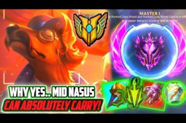 S+ Rating & MVP🔥NASUS MID CARRIES HIGH MASTER GAME!!💪🏻🐶 (Wild Rift) Nasus Main 2000 Hours
