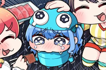 【手描き】怯えるプル街に一生笑いが止まらないみこスバ【こまいぬ/切り抜き/Hololive】