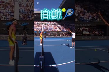 リアルテニスの王子様　不二周助の白鯨みたいなスーパーショット　#shorts #テニス　#tennis