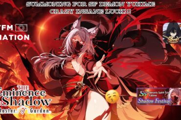 MY LUCK IS INSANE! MULTI SUMMON PULLS OF DEMON YUKIME | The Eminence in Shadow Master of Garden