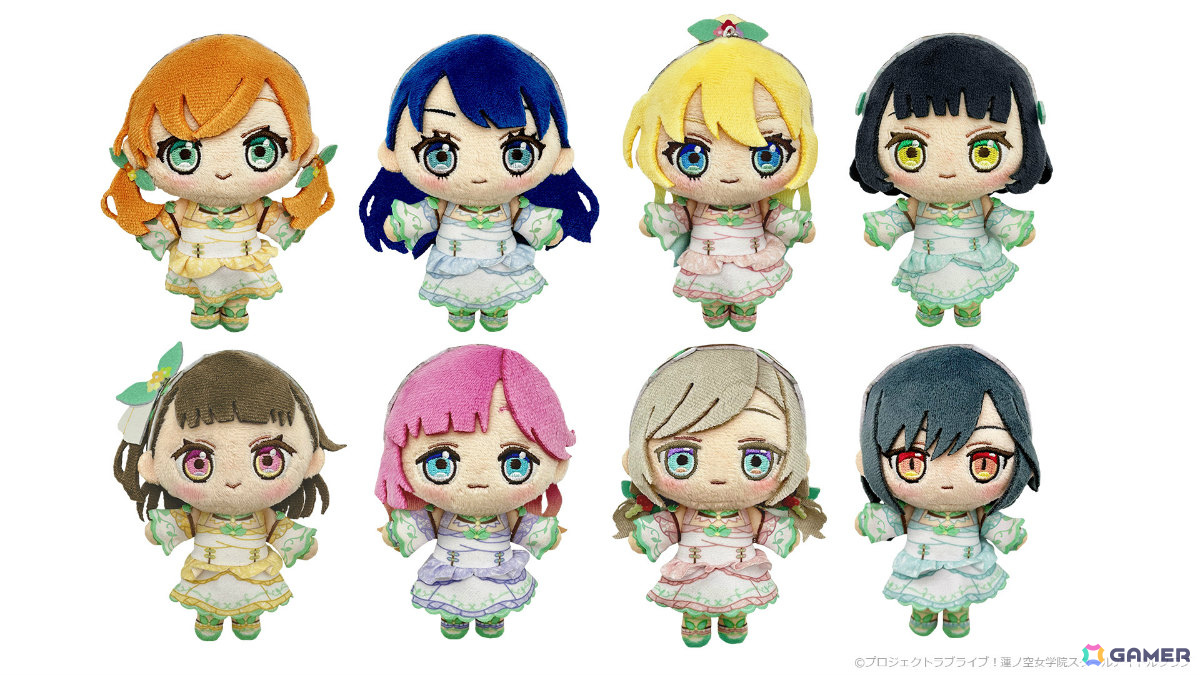 「ラブライブ!蓮ノ空女学院スクールアイドルクラブ」ライブ衣装をまとった手のひらサイズのぬいぐるみマスコットが登場!の画像