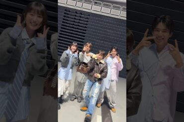 ストロボ・エッジ共演者の皆様と✨@naniwadanshi #ストロボ・エッジ#福本莉子 さん #高橋恭平 さん #中沢元紀 さん#WILDBLUE #君の笑顔とあの空 #NewMusic