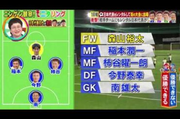 【モニタリング】元サッカー日本代表の松井・稲本・柿本らが街のフットサル大会で激突＜見逃し配信/無料/フル/再放送/ライブ＞ニンゲン観察モニタリング2025年10月23日 LIVE FULL