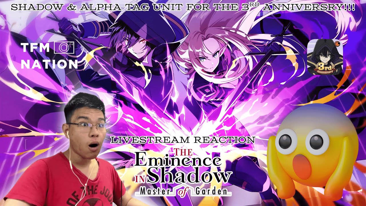 3RD YEAR ANNIVERSARY ANNOUNCEMENT SHADOW & ALPHA TAG UNIT! | The Eminence in Shadow Master of Garden 3RD YEAR ANNIVERSARY ANNOUNCEMENT SHADOW & ALPHA TAG UNIT! | The Eminence in Shadow Master of Garden